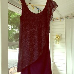 Purple cocktail dress